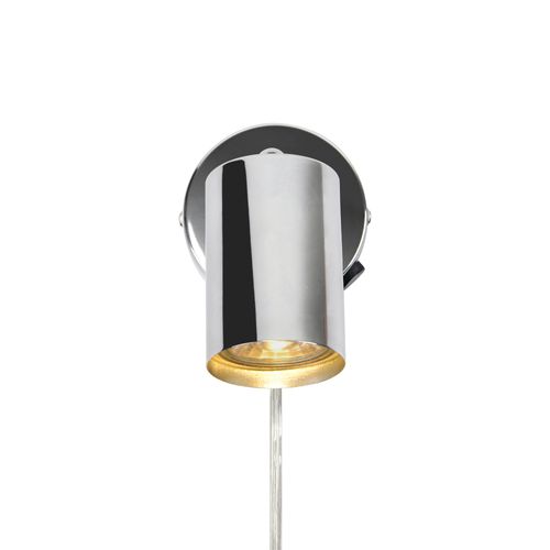 Applique Murale Explore  Métal Chromé, H.11,5  Ip20  Gu10 /  Intérieur