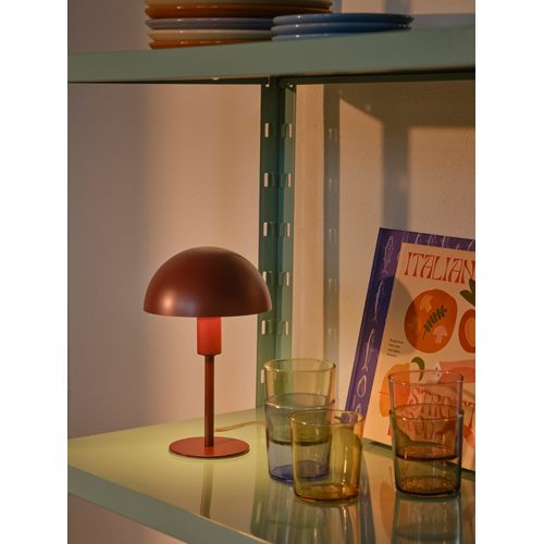 Lampe à Poser Ellen Mini Métal Bordeaux, H.25  Ip20  E14 /  Intérieur