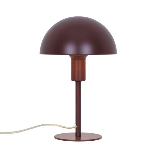 Lampe à Poser Ellen Mini Métal Bordeaux, H.25  Ip20  E14 /  Intérieur