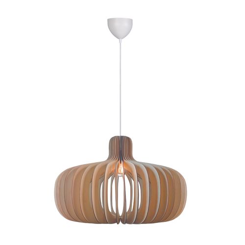 Suspension Hazo 65 Bois Nature (marron), H.43  Ip20  E27 /  Intérieur