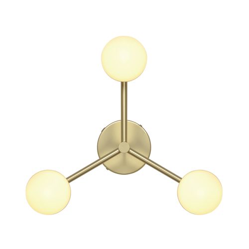 Plafonnier Contina Métal Laiton Brossé, H.25,3 Ip20 G9 / Intérieur