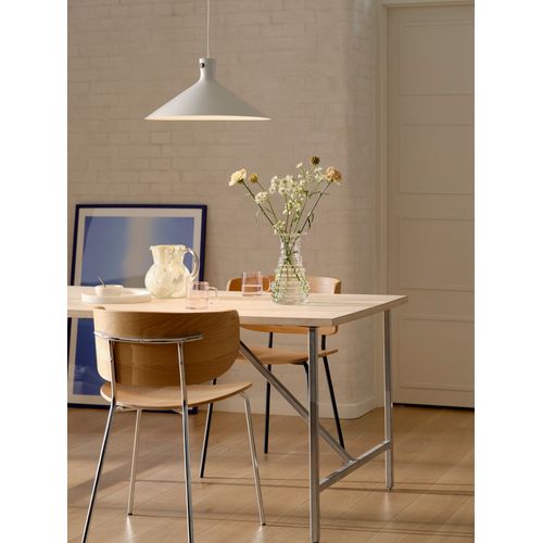 Suspension Dorina 45 Métal Blanc, H.21,6 Ip20 E27 / Intérieur