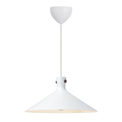 Suspension Dorina 45 Métal Blanc, H.21,6 Ip20 E27 / Intérieur
