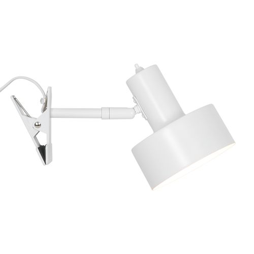 Luminaire à Pince Matis  Métal Blanc, H.16  Ip20  E27 /  Intérieur