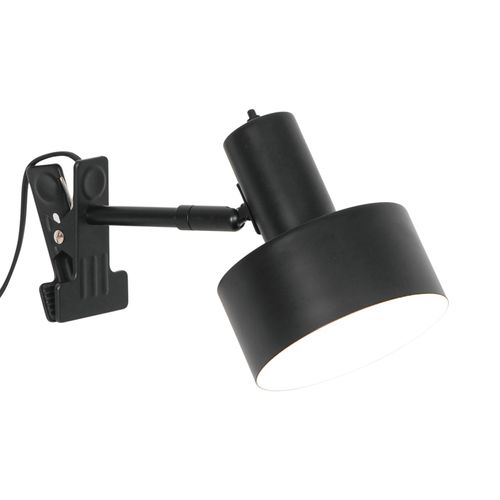 Luminaire à Pince Matis Métal Noir, H.16 Ip20 E27 / Intérieur
