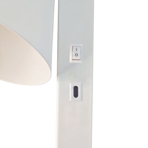 Applique Murale Wilmer  Métal Blanc, H.24,5  Ip20  E14 /  Intérieur