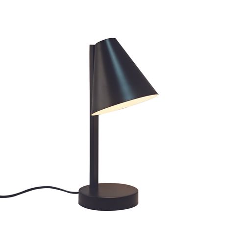 Lampe à Poser Wilmer Métal Noir, H.32,9 Ip20 E14 / Intérieur