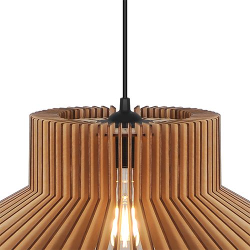 Suspension Manago  Bois Nature (marron), H.25  Ip20  E27 /  Intérieur