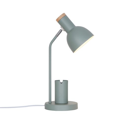 Lampe à Poser Devone Métal Vert Poussiéreux, H.43,5 Ip20 E27 / Intérieur