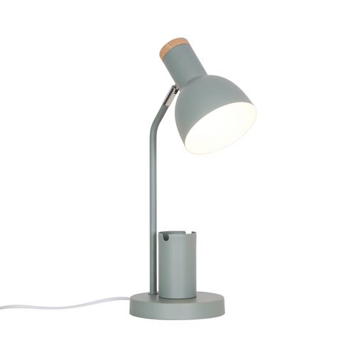 Lampe à Poser Devone Métal Vert Poussiéreux, H.43,5 Ip20 E27 / Intérieur