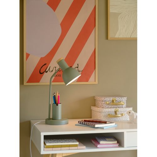 Lampe à Poser Devone Métal Vert Poussiéreux, H.43,5 Ip20 E27 / Intérieur