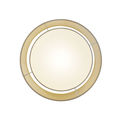 Plafonnier Malodin Textile Beige, H.22 Ip20 E27 / Intérieur