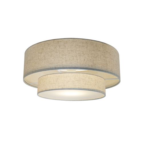 Plafonnier Malodin Textile Beige, H.22 Ip20 E27 / Intérieur