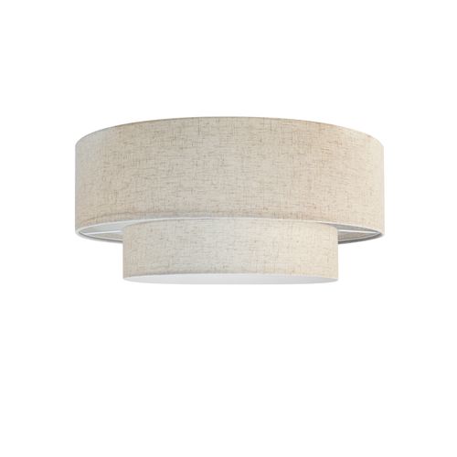 Plafonnier Malodin Textile Beige, H.22 Ip20 E27 / Intérieur