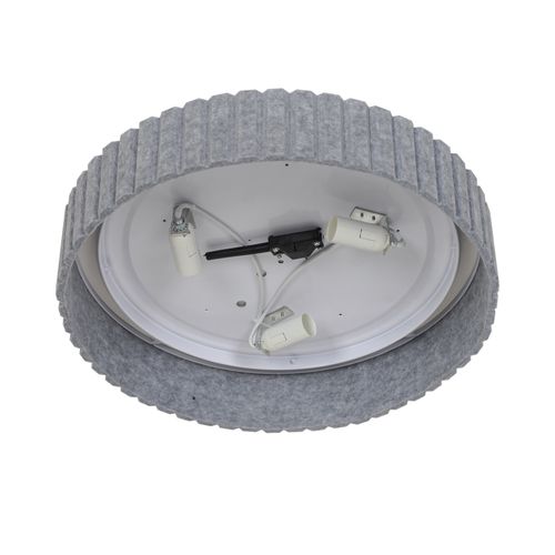 Plafonnier Corato 40 Matière Plastique Gris, H.11  Ip20  E14 /  Intérieur