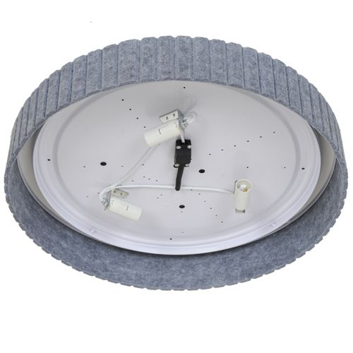 Plafonnier Corato 50 Matière Plastique Gris, H.11  Ip20  E14 /  Intérieur