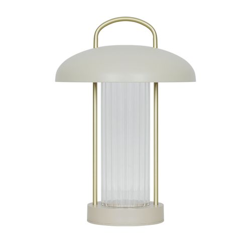 Luminaire Nomade Mirano Portable Métal Beige, H.29 Ip20 LEDmodule / Intérieur