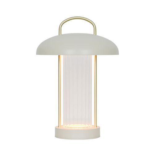 Luminaire Nomade Mirano Portable Métal Beige, H.29 Ip20 LEDmodule / Intérieur
