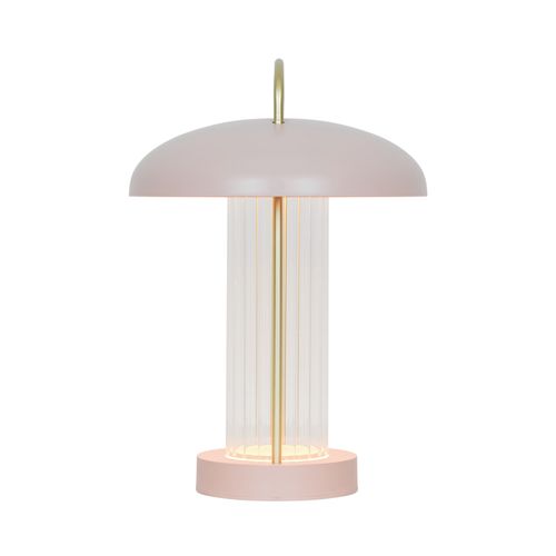 Luminaire Nomade Mirano Portable Métal Rose, H.29 Ip20 LEDmodule / Intérieur