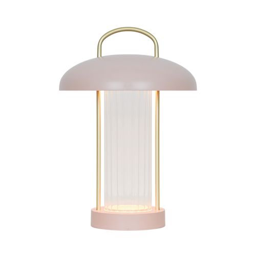 Luminaire Nomade Mirano Portable Métal Rose, H.29 Ip20 LEDmodule / Intérieur