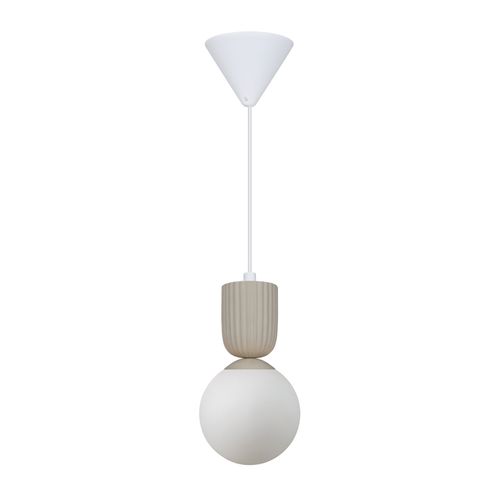 Suspension Sadie  Céramique Beige, H.30,2  Ip20  E14 /  Intérieur