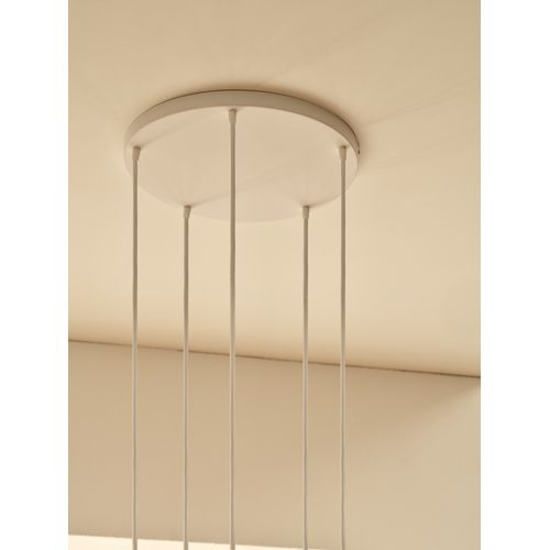 Pavillon Luana 5-exits Métal Blanc, H.4,6 / Intérieur