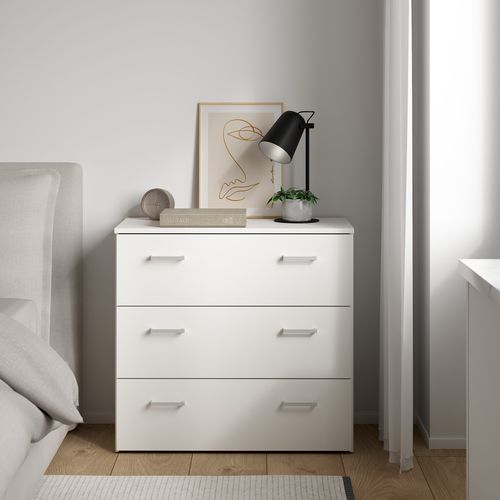 Commode 3 tiroirs SPACE blanc