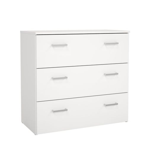 Commode 3 tiroirs SPACE blanc