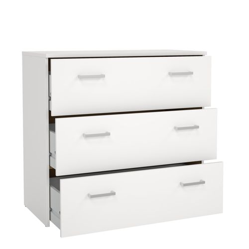 Commode 3 tiroirs SPACE blanc
