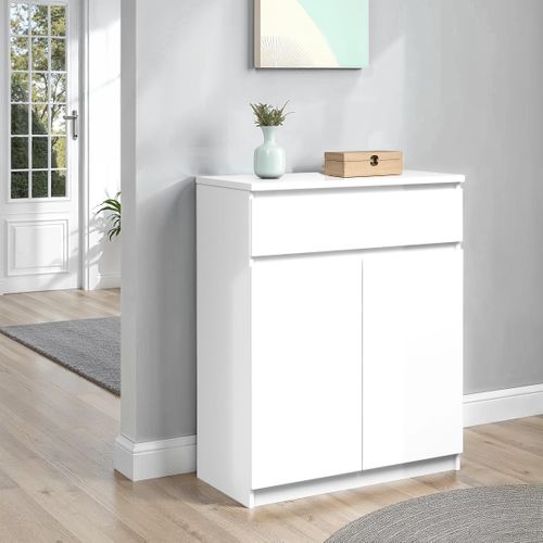 Rangement 2 portes / 1 tiroir BEST LAK Blanc
