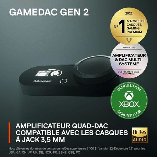 Amplificateur Hi-res Audio - Game Dac Gen 2 Xbox - Noir