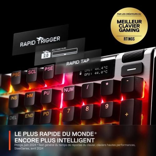 Clavier Gamer Mécanique Filaire - Apex Pro Gen 3 - Noir