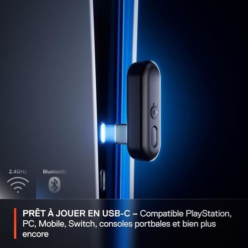 Casque Gaming Sans Fil - Arctis Nova 3pw - Autonomie 40h - Bluetooth - USB-c Plug Et Play