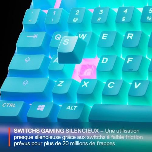 Clavier Gaming Filaire - Apex 3 Tkl - Azerty - Bleu Ciel
