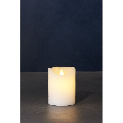 Bougie LED Sara D 7cm à Piles Blanc
