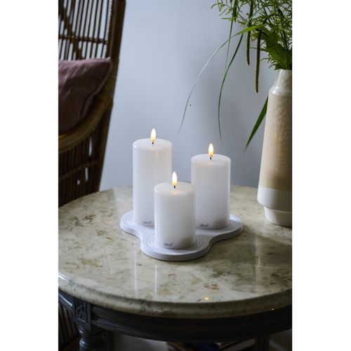 Bougie LED Sille D 7cm Rechargeable Blanc