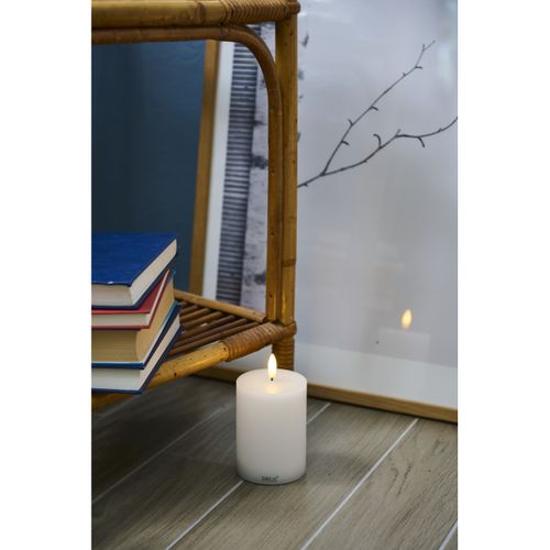 Bougie LED Sille D 7cm Rechargeable Blanc