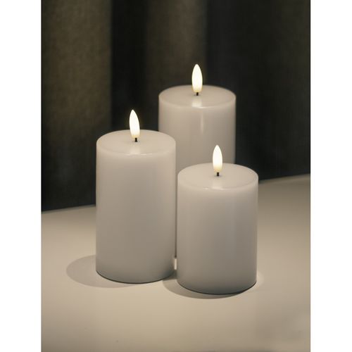 Bougie LED Sille D 7cm Rechargeable Blanc