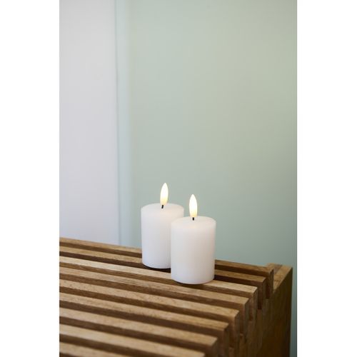 Set De 2 Bougies LED Sille 5 X 6cm Rechargeable