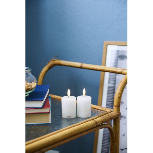 Set De 2 Bougies LED Sille 5 X 6cm Rechargeable