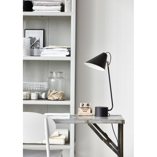 Lampe De Table Club Noir Et Laiton