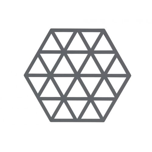 Dessous De Plat Triangle 16 X 14 Cm Gris