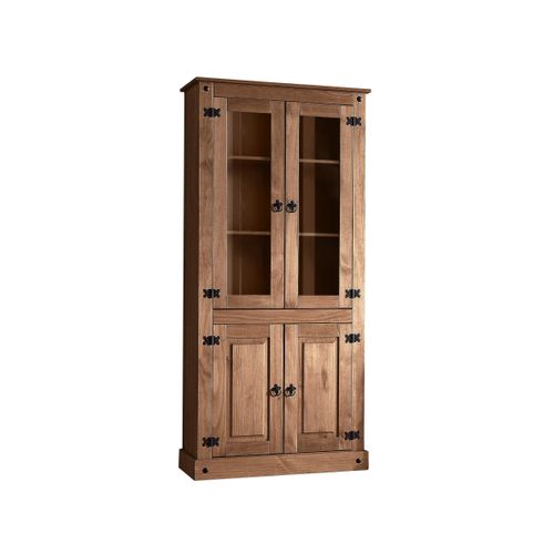 Mexico - Armoire Avec 2 Portes Vitrées Et 2 Portes