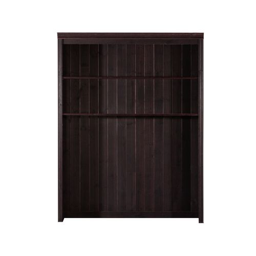 Anita-bibliothèque Transformée En Meuble Bas Avec 2 Tiroirs Couleur Pin Brun