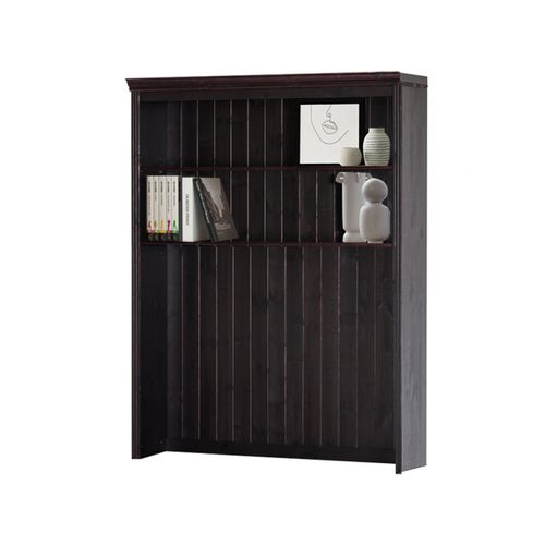 Anita-bibliothèque Transformée En Meuble Bas Avec 2 Tiroirs Couleur Pin Brun