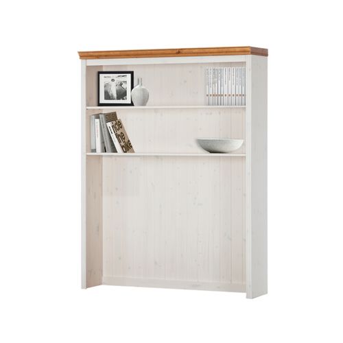 Anita-bibliothèque Transformée En Meuble Bas Avec 2 Tiroirs En Pin Blanc