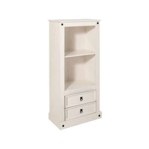 Mexico - Bibliothèque 2 Portes Blanc Laqué