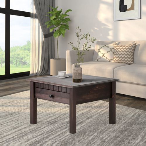 Lisa - Table Basse 1 Porte Havana