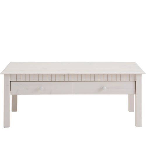 Lisa - Table Basse 1 Tiroir Blanc
