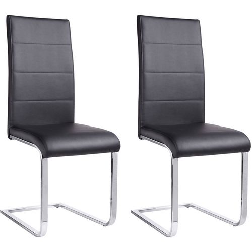 Josy-chaise 2 Pack En Métal Noir